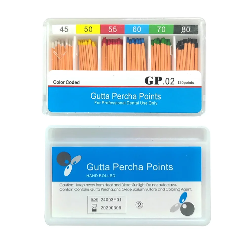 1 коробка стоматологических принадлежностей Gutta Percha Points Товары для стоматолога