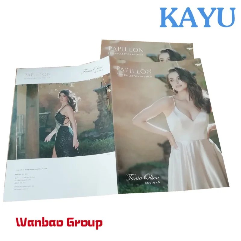 

Custom custom perfect hard cover full color fashion magazine / catalogue printing service factory