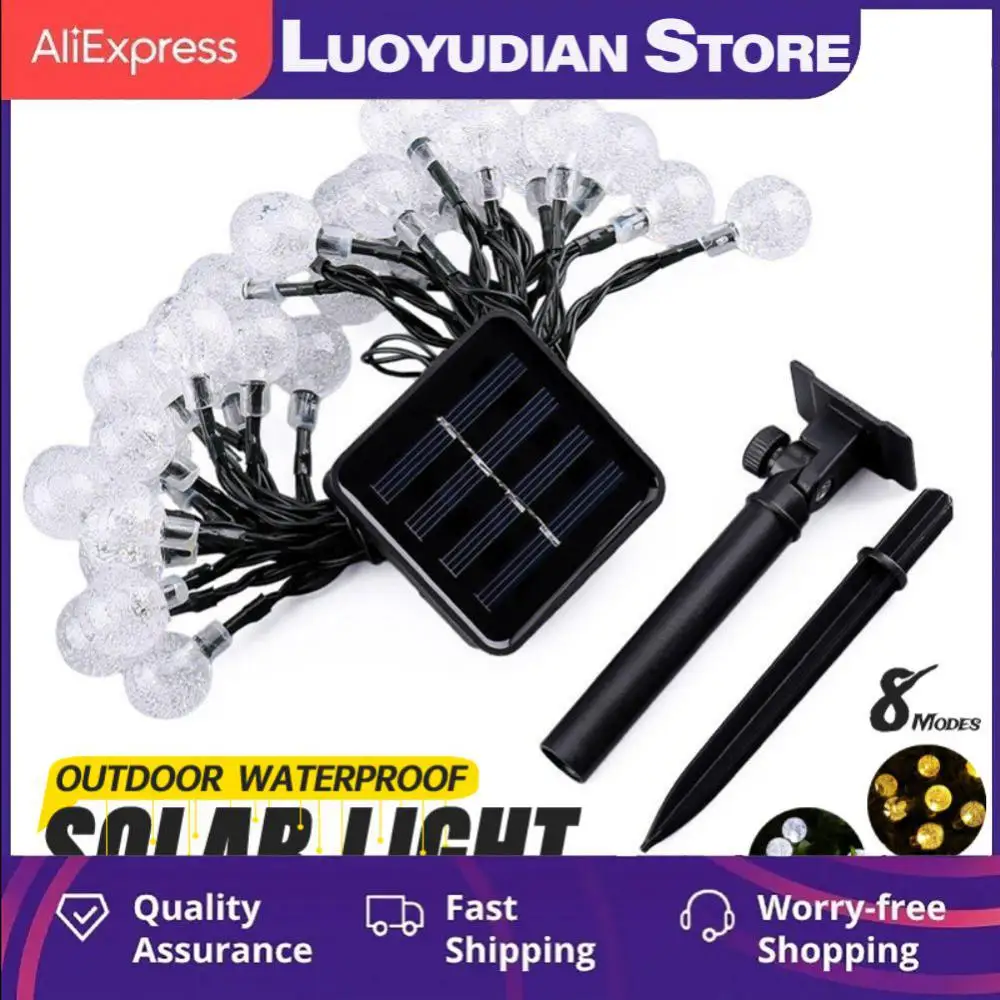 

Navidad Solar String Christmas Lamps Camping Tent Garland Garden Party Fairy Lamp Waterproof Solar Festoon Fairy Lights 8 Modes