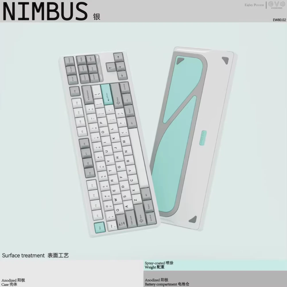 Механическая клавиатура EVO 80 Evo Works пользовательская трехрежимная эргономичная с