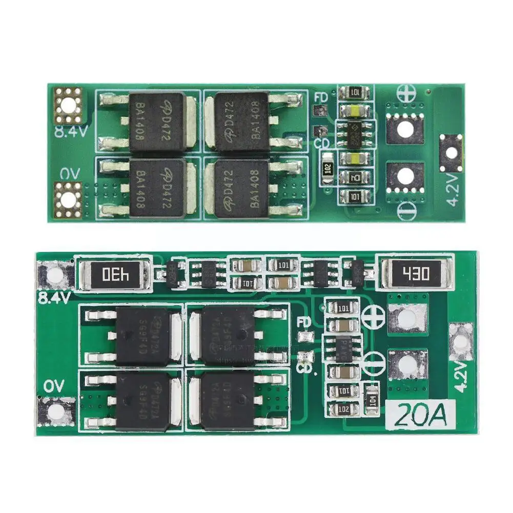 

Плата литиевой батареи 2s 20a 7,4 в 8,4 в 20a 18650/плата bms стандартная/баланс для Diy литиевой батареи P L8w3