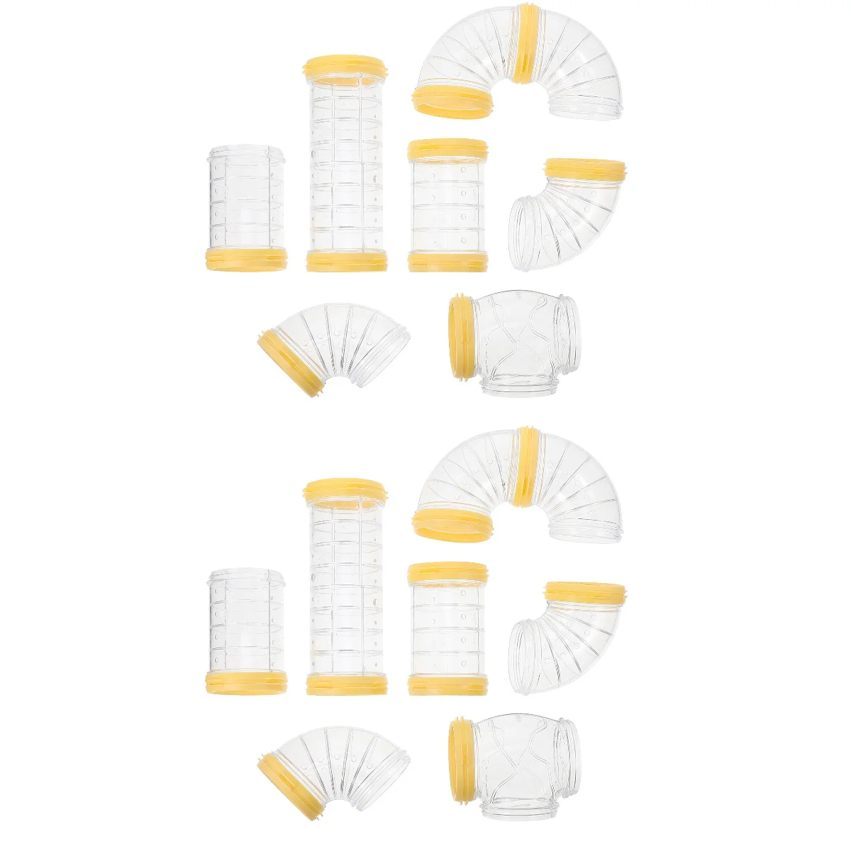 

Hamster Tubes Tunnels Cage Toys Tunnel Andanimalsset Accessories Ferret Gerbil Kit Connectors Tubeconnector Pet Toy Mazehamsters