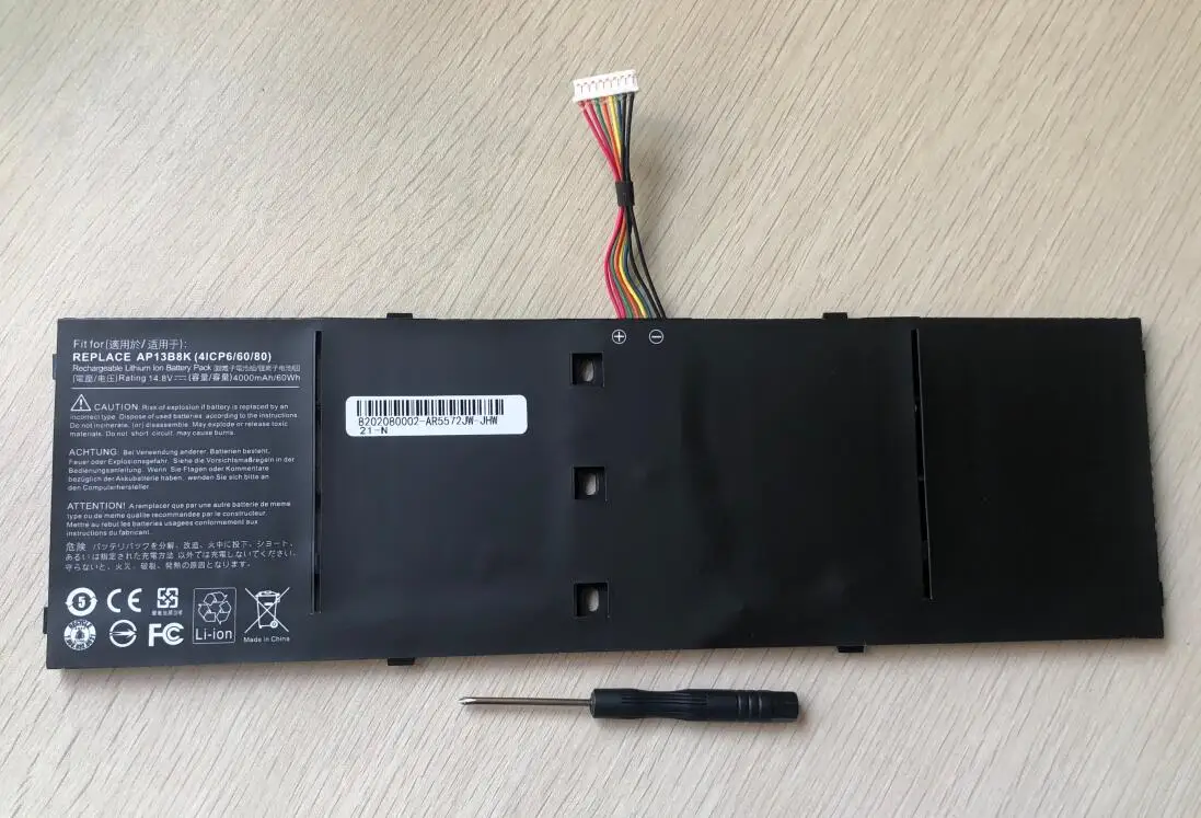Новый аккумулятор для ноутбука AP13B3K Acer Aspire V5 R7 V7 V5-572G V5-573G V5-472G V5-473G V5-552G M5-583P V5-572P R7-571