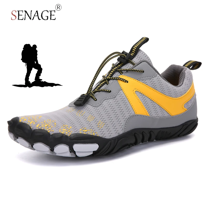 

SENAGE Men Hiking Shoes Non-Slip Barefoot Shoes Breathable Tactical Combat Army Desert Training Sneakers Outdoor Trekking Shoes