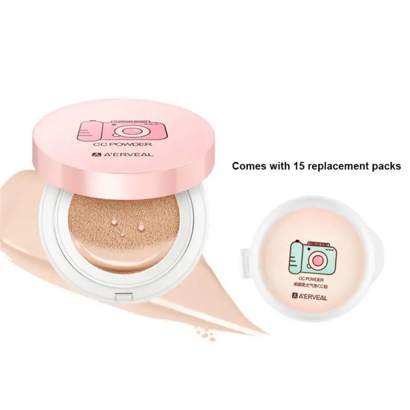 

For All Skin Types CC Cream Air Style Makeup Cushion Powder Long-lasting Acne Mark Waterproof Moisturizing BB Cream Drop Ship