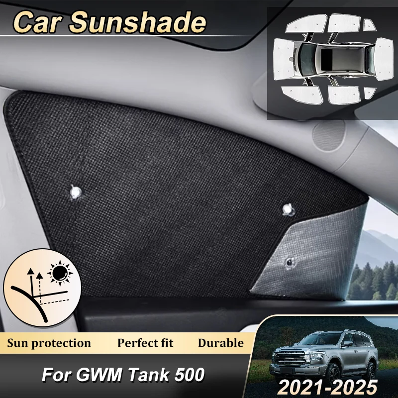 Фото Аксессуары для GWM Tank 500 P03 2021-2025: Автомобильные солнцезащитные козырьки на лобовое стекло, защита от УФ-излучения, внутренние детали для авто №1
