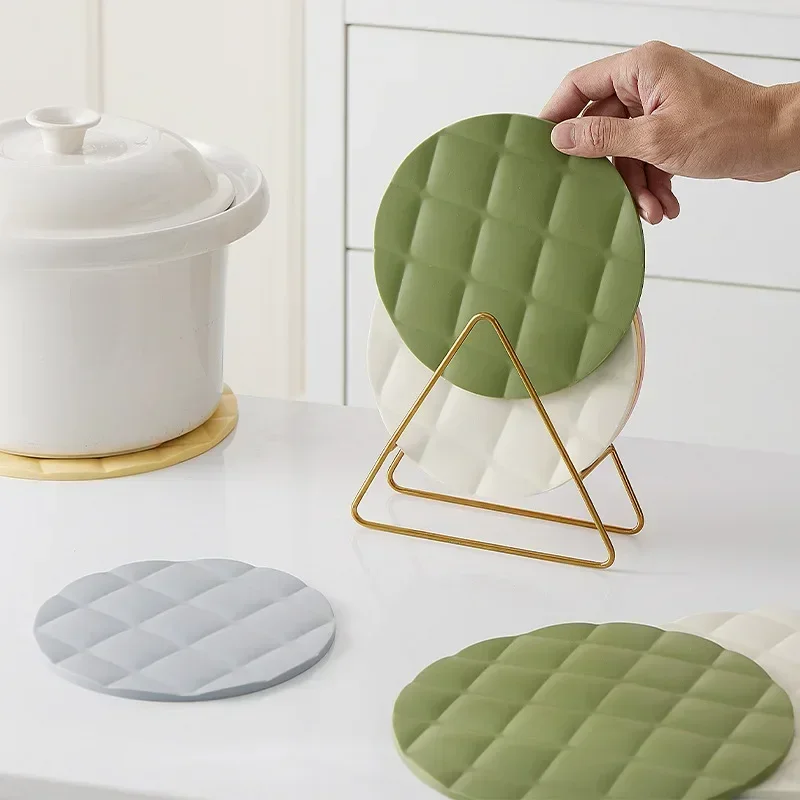 Круглая Термостойкая Силиконовая Подставка Многофункциональный Нескользящий