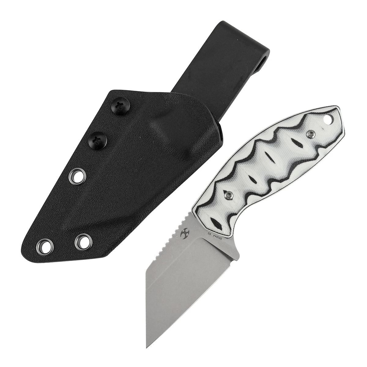 Фото Нож Kansept Fixed Blade G016 Siafu с лезвием D2 2,41 дюйма и рукоятью из микарты/G10, с двусторонними ножнами, для кемпинга и активного отдыха, полезный инструмент. №2