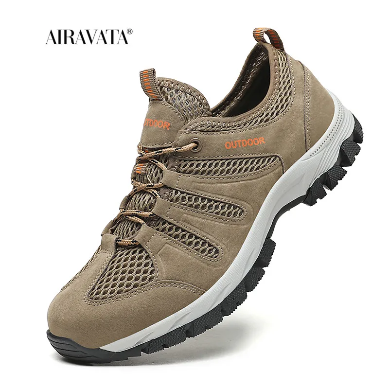 2022 Men Soft Casual Shoes Summer Breathable Outdoor Mesh Sneakers Male Light Black Footwear Flat Fashion Boys Travel Non-slip