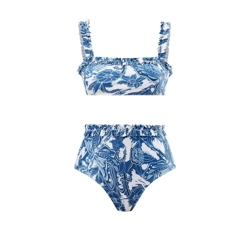 3 Piece Sets Swimsuit Cover-up Sexy Bikini Set 2023 Summer Beach Wear Triangle Bikinis Swimsuit With Beach Skirt Swimwear