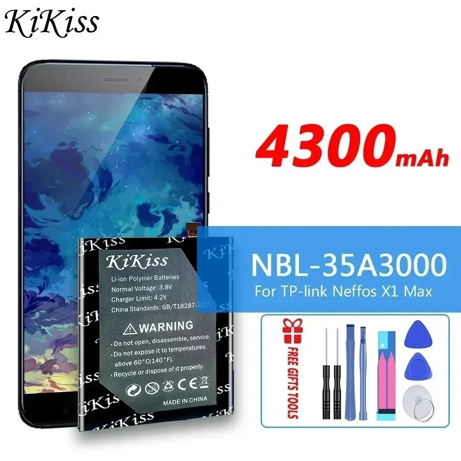 Сменный аккумулятор KiKiss 4300 мАч NBL-35A3000 для TP-LINK Neffos X1Max TP903A TP903C аккумуляторы