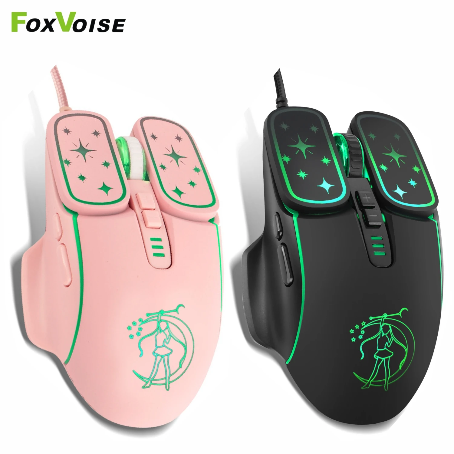 

Профессиональная цветная игровая мышь RGB для компьютера, ноутбука, ПК, ноутбука, ультраточная эргономичная Бесшумная проводная USB геймерска...