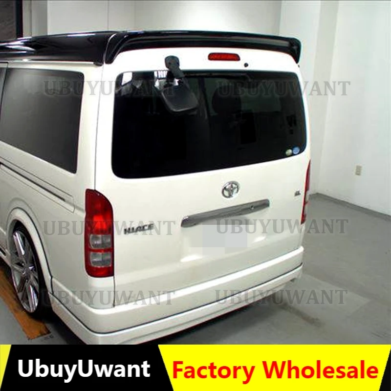 

For Toyota Hiace Primer Color Tail Wing Decoration ABS Plastic Performance Trunk Highkick Trunk Spoiler Wing 2014 2015 2016
