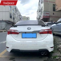 for toyota corolla spoiler 2014 2015 2016 2017 2018 high quality abs plastic unpainted color rear trunk lip spoiler trim