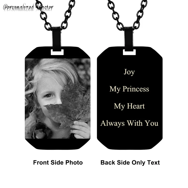 

Персонализированная подвеска в виде собаки с фотографией и текстом