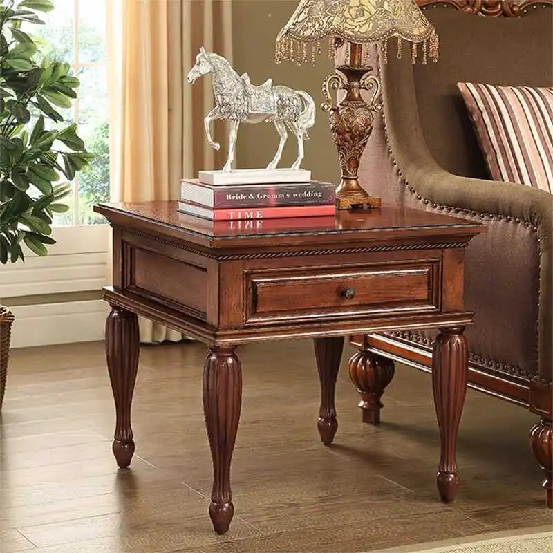 Американский шкаф с деревянными краями квадратный угловой диван кофейный столик