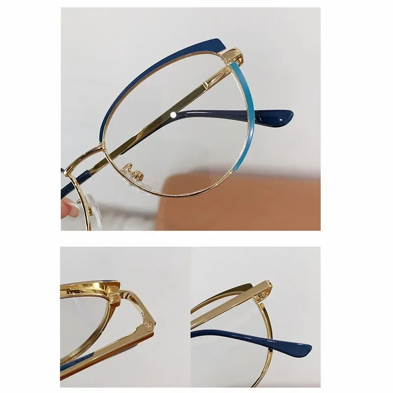 Женские компьютерные очки кошачий глаз с защитой от синего света 2022 прозрачная