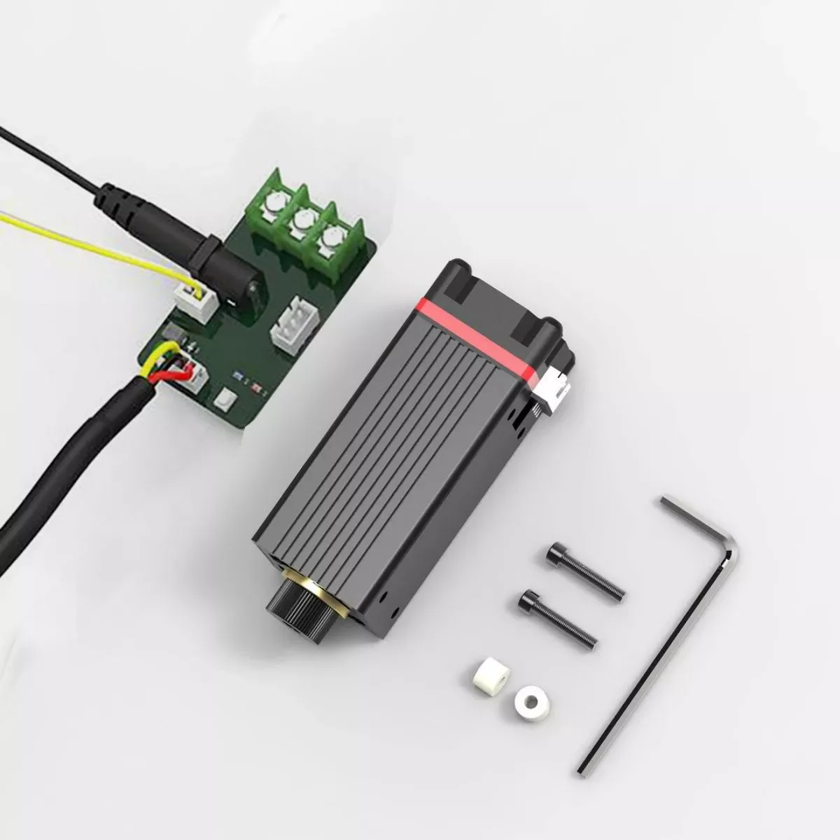 

N30610 15W Laser Module Kit Blue Light With TTL / PWM Modulation for NEJE Laser Engraver Laser Cutting DIY