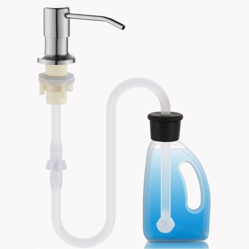 

Sink Liquid Soap Dispenser Built in Sink Soap Dispenser Countertop Soap Dispenser Pump with Silicone Extension Tube Kit Y5GB