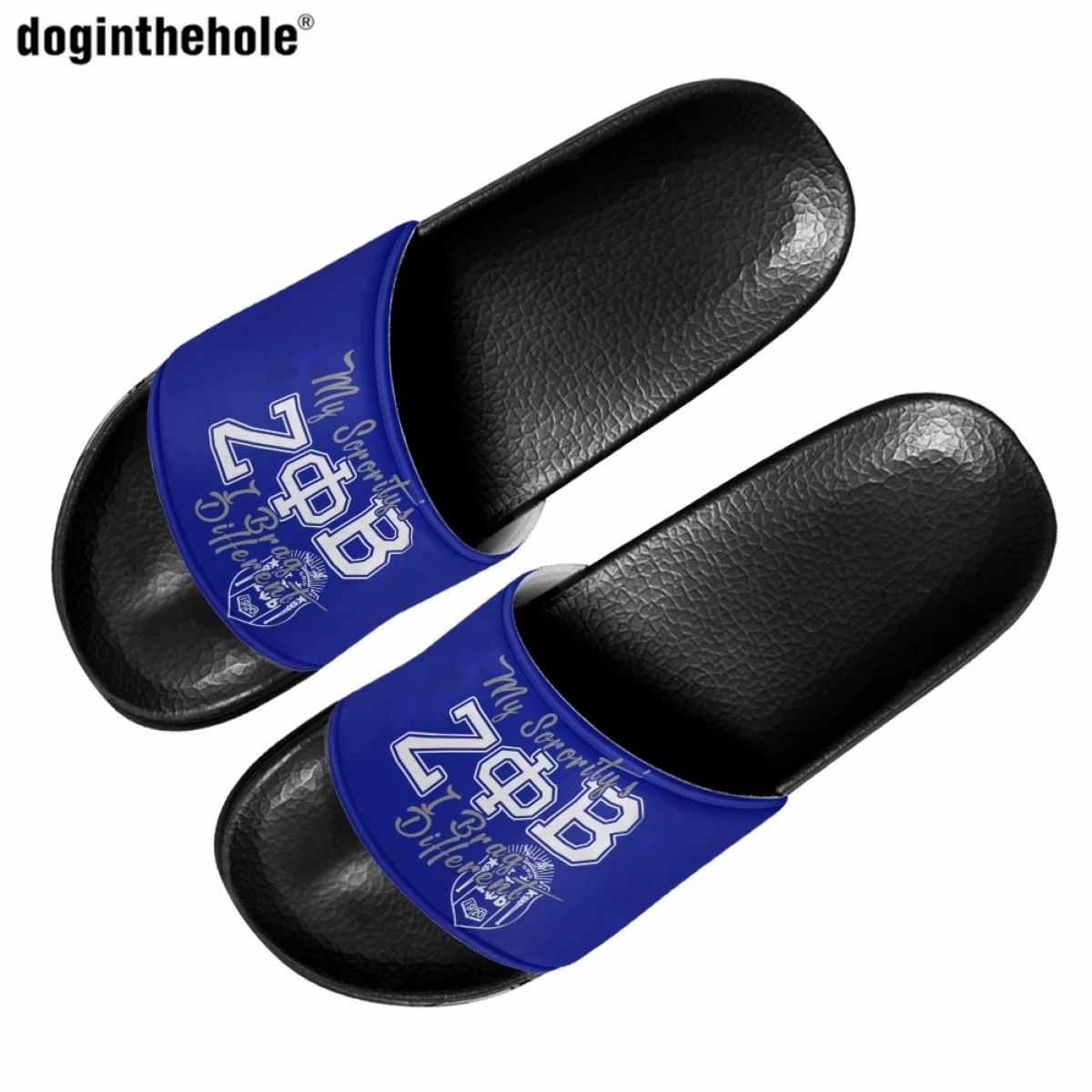 

Doginthehole Zeta Phi Beta Sorority 1920 летние домашние шлепанцы для женщин мужчин сандалии пляжные тапочки для женщин
