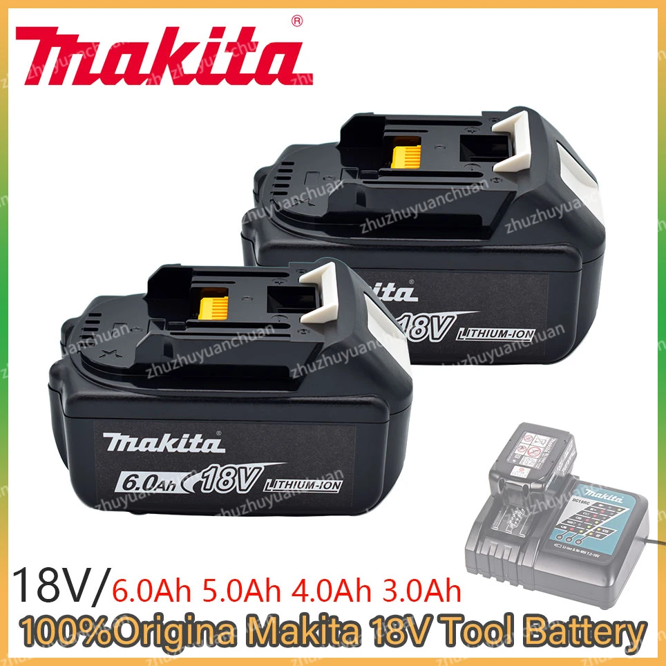 

18V 6.0Ah 5.0Ah Makita With LED lithium ion replacement LXT BL1860B BL1860 BL1850original Makita rechargeable power tool battery