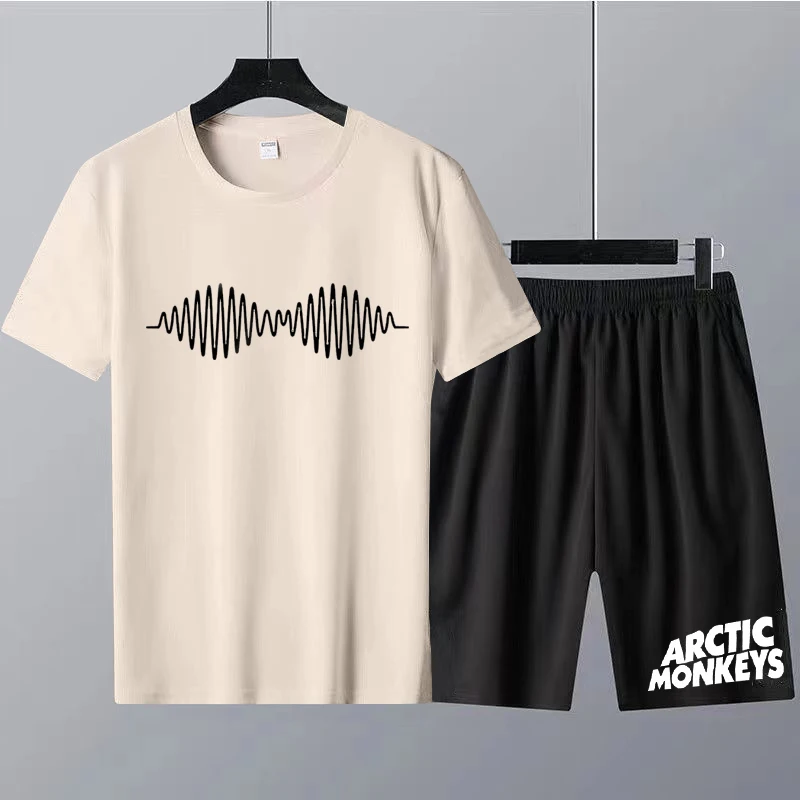 Luxury Summer Tshirt Shorts Men Arctic Monkeys Fashion Design Clothing Tshorts Set Loose Cotton Oversize Women Suit Free Shiping