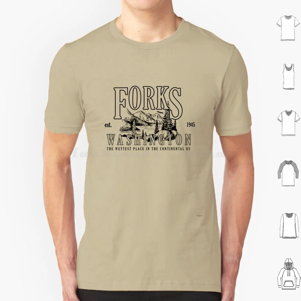 Футболка с вилками Вашингтон для мужчин женщин детей 6xl Эдвард Сумерки Каллен