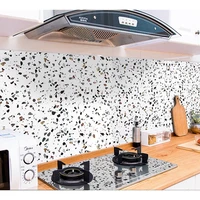 1m x 61cm bright marble sticker wallpaper terrazzo stone for kitchen bathroom