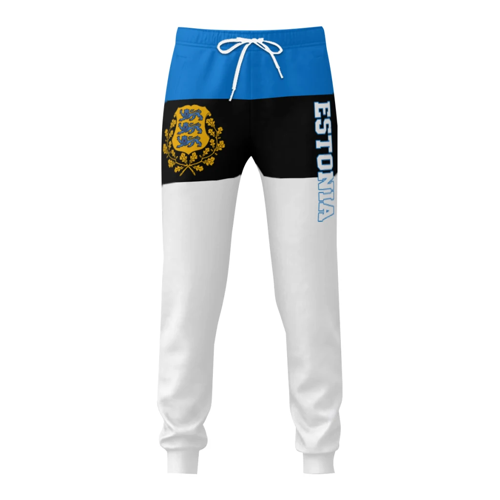 Мужские спортивные штаны с флагом Эстонии карманами джоггеры футбольные