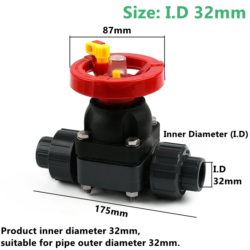 

ПВХ клапан для аквариума SHSMFC 16/20/25/32/40/50/63 мм