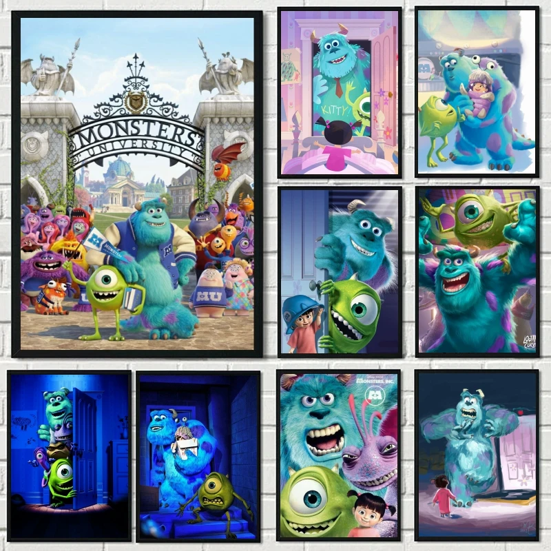 

Алмазная 5D картина Disney, Мультяшные монстры, полная круглая Алмазная мозаика «сделай сам», алмазная вышивка, украшение для дома, подарок
