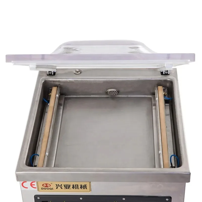 Фото Вакуумный упаковщик DUOQI DQVC-500 с цифровым ПЛК-экраном, функцией сохранения настроек, большой камерой и возможностью индивидуальной настройки языка №4