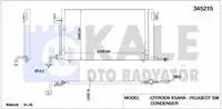 

345215 внутренний кондиционер, радиатор для P306 PARTNER XSARA II ZX на бензине