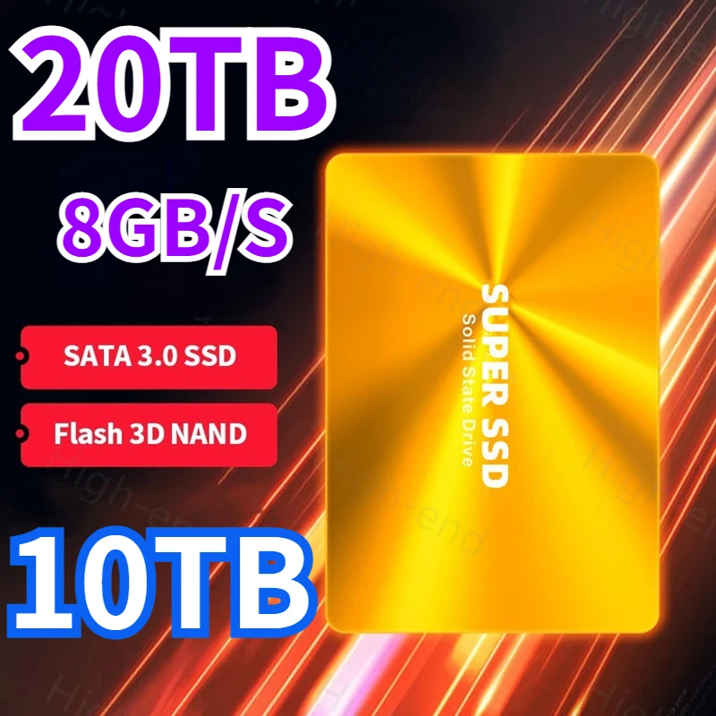 

16TB High Speed 2.5Inch 512GB Portable SSD Sata III Hard Drive For Laptop Microcomputer Desktop Internal Solid State Hard Disk
