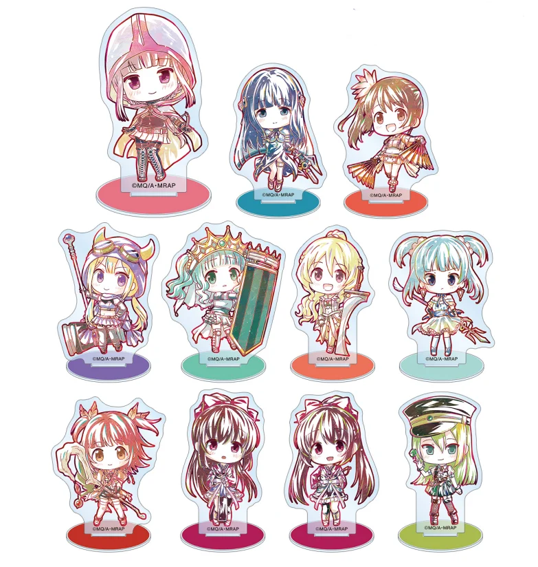 Anime Magia Record  Tamaki Iroha Nanami Yachiyo Togame Momoko Cosplay PVC  Acrylic Figure Stand Figure Brinquedos Kids Gift 3104