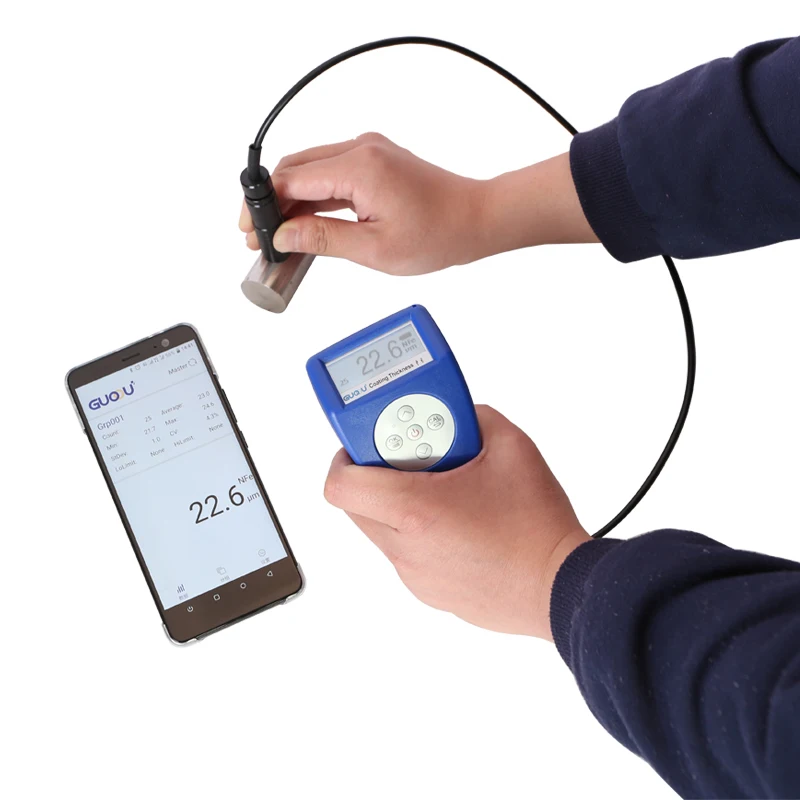 

DIGITAL PAINT COATING THICKNESS GAUGE MPS-204 Fe/Zn CRASH CAR TESTER