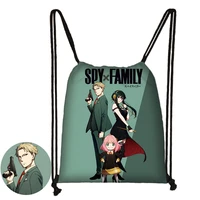 spy x family drawstring bag loid forger anya yor forger casual school backpack storage bag travel anime cosplay prop gift