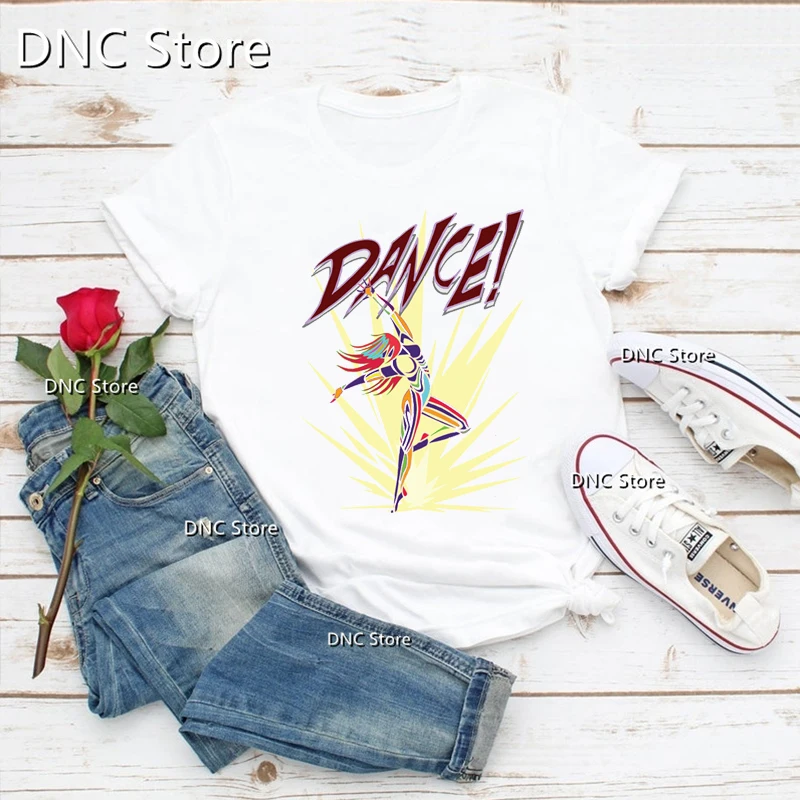 

Dance It Out Dance Lovers And Gymnastics Tshirt Fashion Women T-Shirt Music Lovers Tshirt Summer 90s Girls Tshirt Tops wholesale