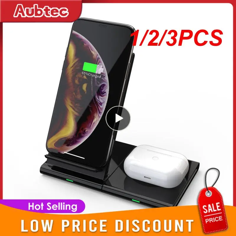 

1/2/3 шт. в 1 беспроводная зарядная станция 15 Вт док-станция для быстрой зарядки для 13/12/11/8 Max iWatch 7 6 5