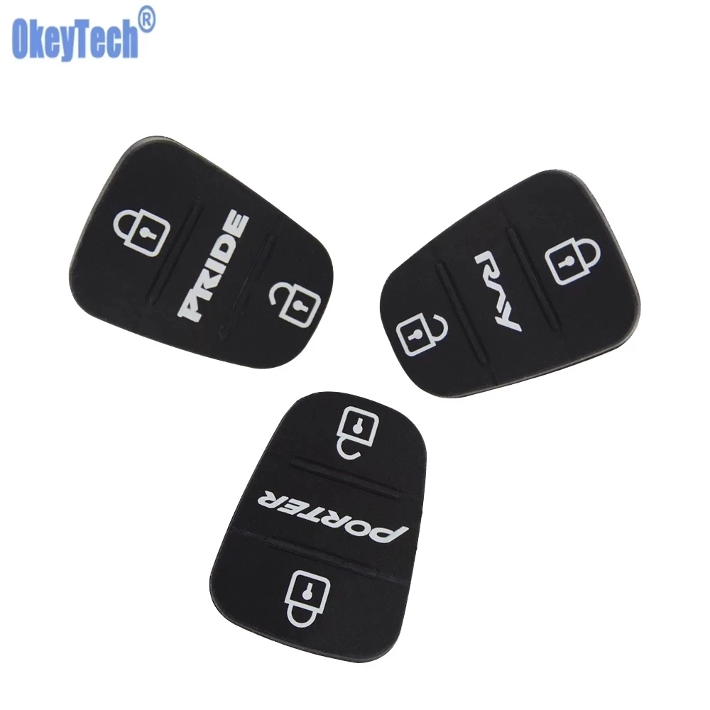 

OkeyTech for Hyundai I20 I30 IX35 I25 Solaris Kia K2 K5 PRIDE BONGO RNY PORTER Car Key Repair Pad 3 Button Key Cover Accessories