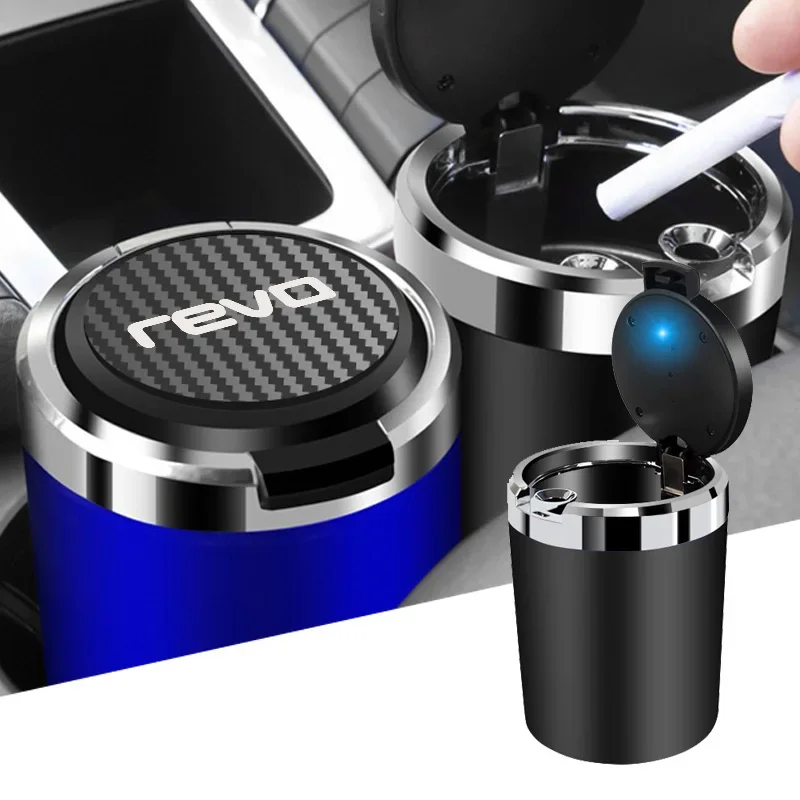 

For Revo Volkswagen Golf 7 Passat B5 B6 Golf MK4 MK6 MK7 CC R20 R32 Car Ashtray Cup LED Light Indicator Aluminum Alloy Ash Tray