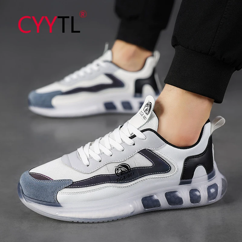 

Кроссовки CYYTL мужские сетчатые, дышащие, летняя повседневная модная дизайнерская обувь для бега, мягкие Нескользящие, из дышащего материала...