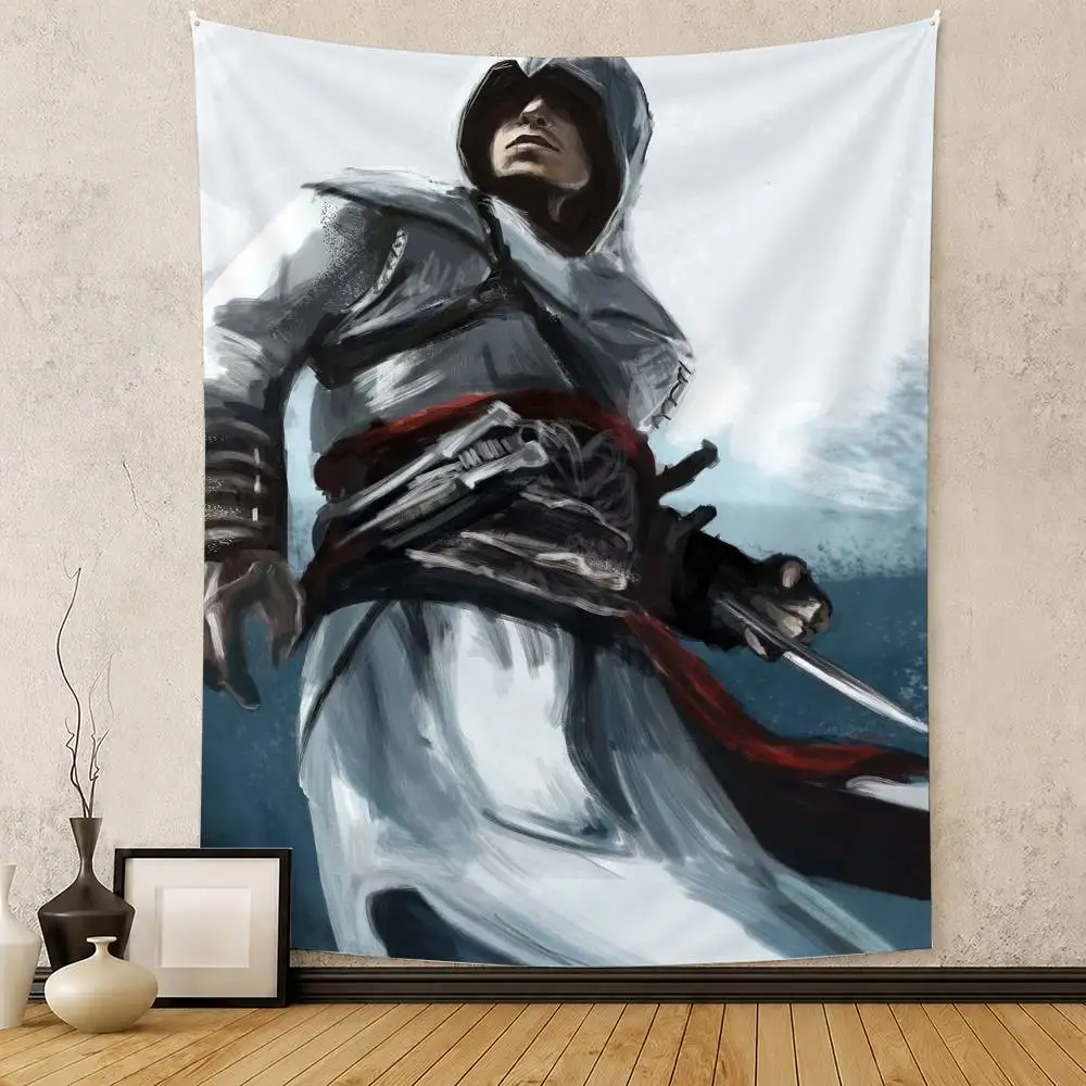 Фото Флаг A-Assassins C-Creed с цифровой печатью для декора стен гаража и уличного оформления №5