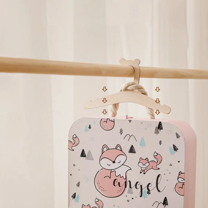 

5/10pcs Room Decoration DIY Kids Clothes Hanger Kids Wooden Clothes Hanger Baby Clothes Hanger Woody Clothing Hanger New