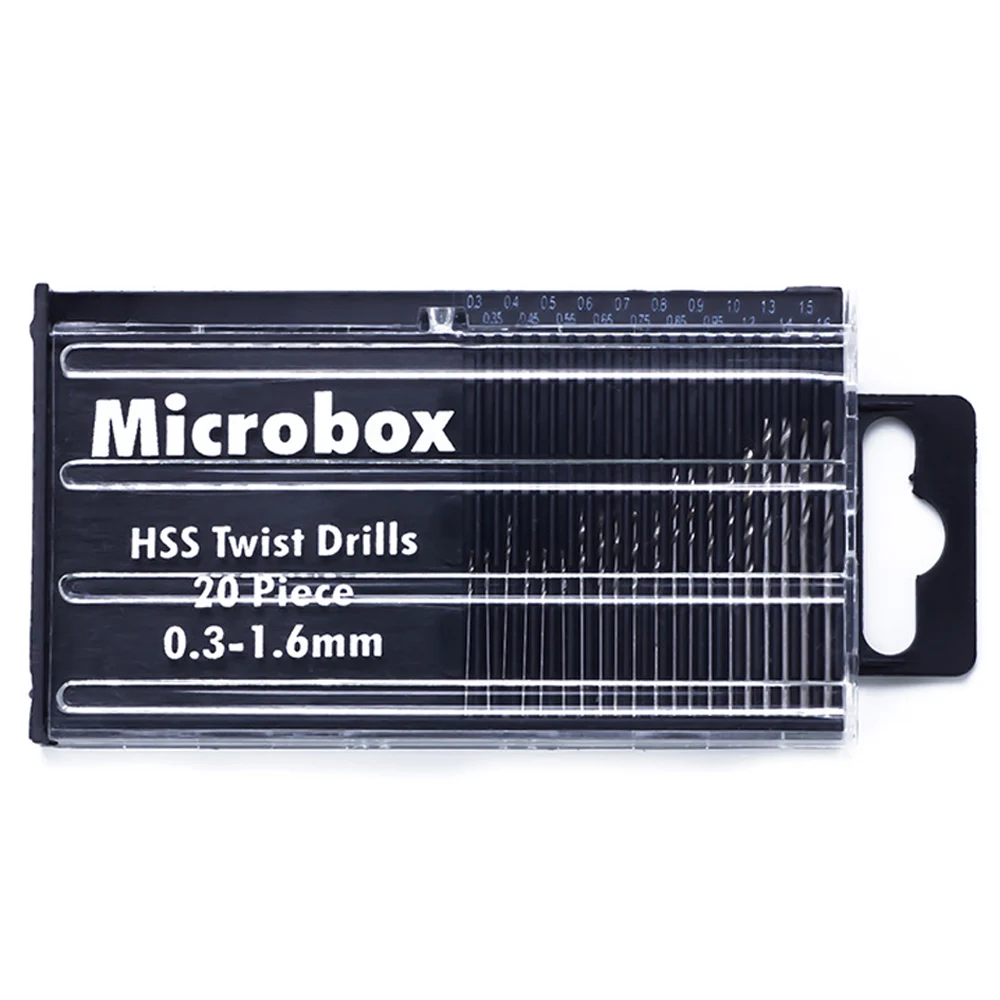 

Спиральные сверла из быстрорежущей стали для дерева набор из 20 шт.