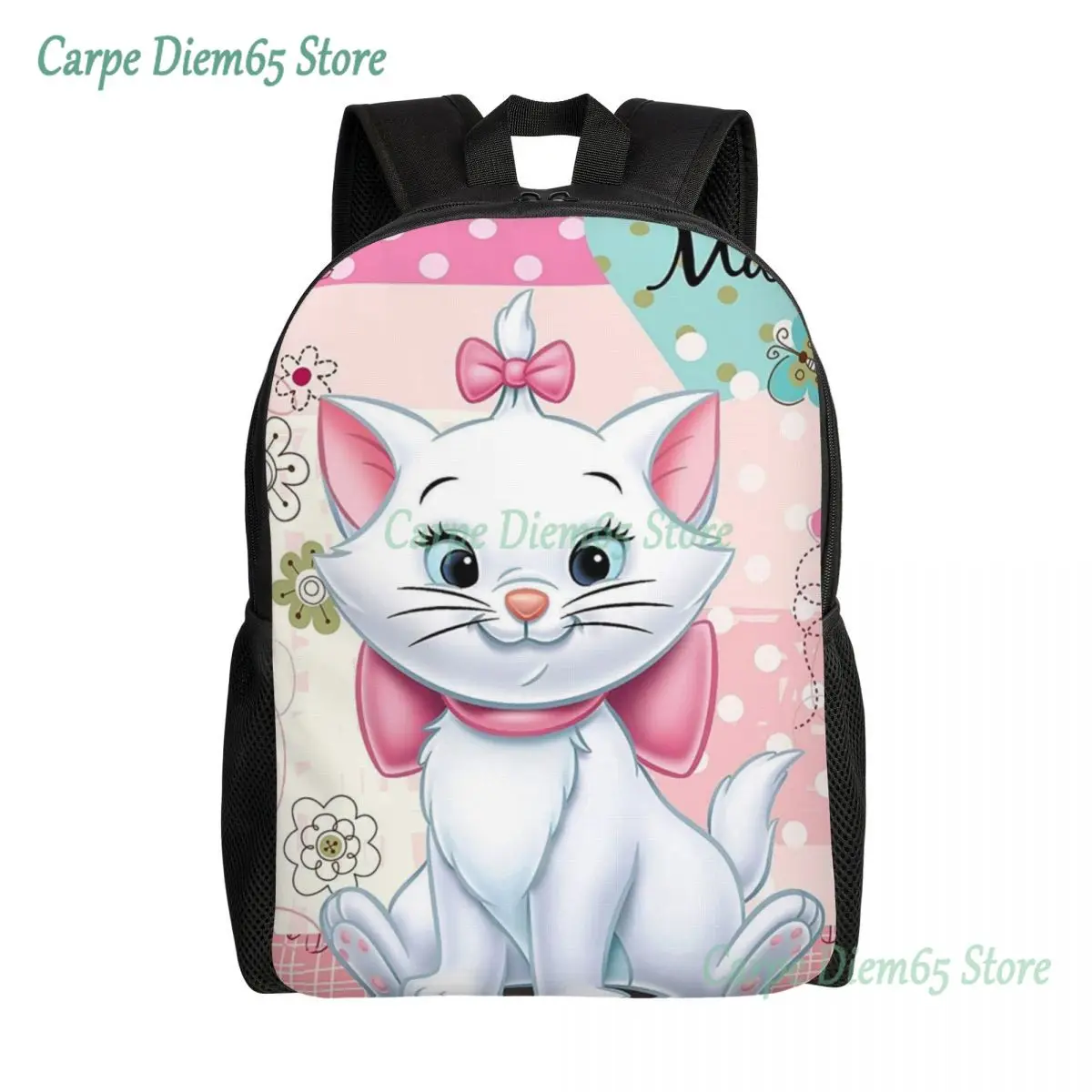 

Рюкзак для ноутбука с изображением кота Мари для мужчин и женщин, модный портфель для школы и студентов колледжа, Сумка с забавными котятами для фильмов