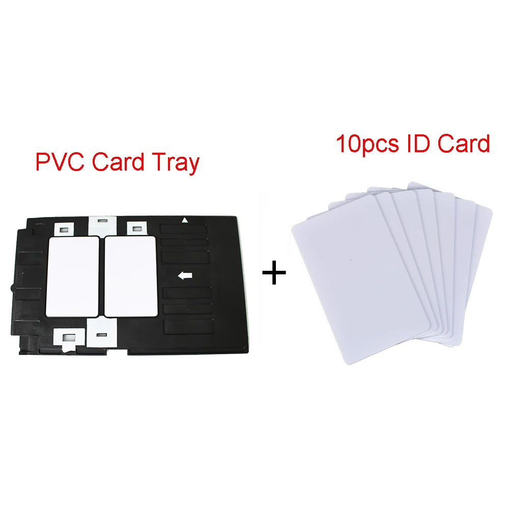 10 шт. ПВХ-карты для струйной печати + лоток Epson L800 L801 L805 P50 T60 R290 R330 R390 Px665 PX660 PX700w Px800FW |
