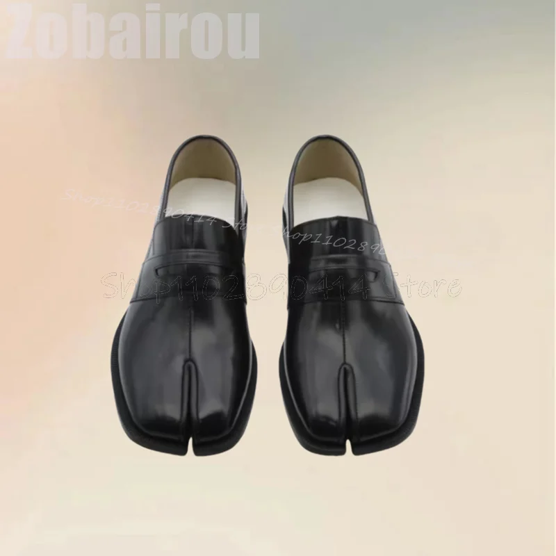 Черные матовые кожаные лоферы для мужчин Модные слипоны мужская обувь Роскошная