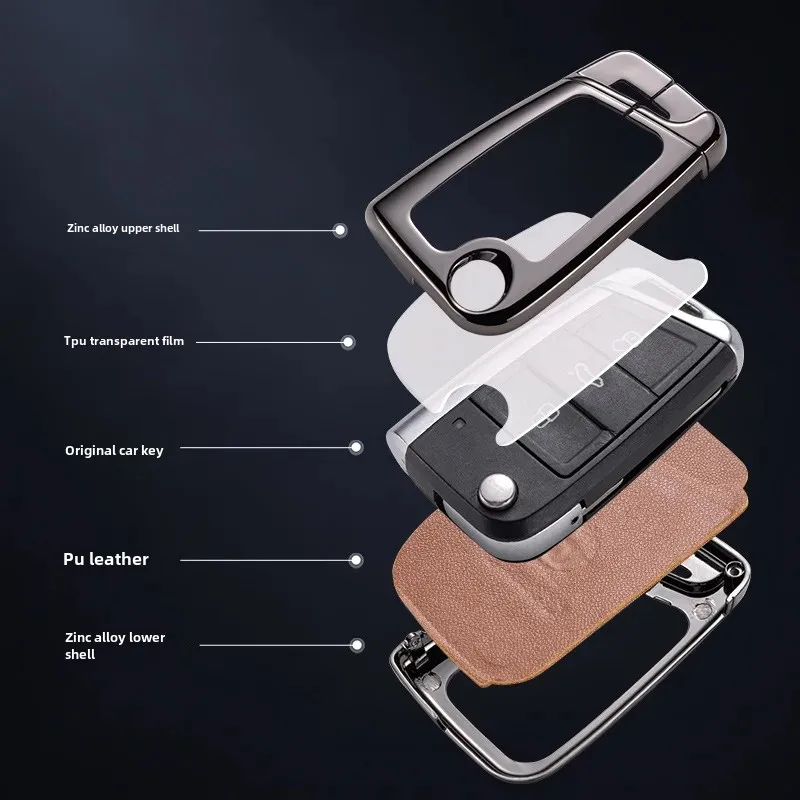 Golf Car Key Case VW Passat POLO High Speed Turbocharger Vehicle Cover Shell Suitable For Luxury Models