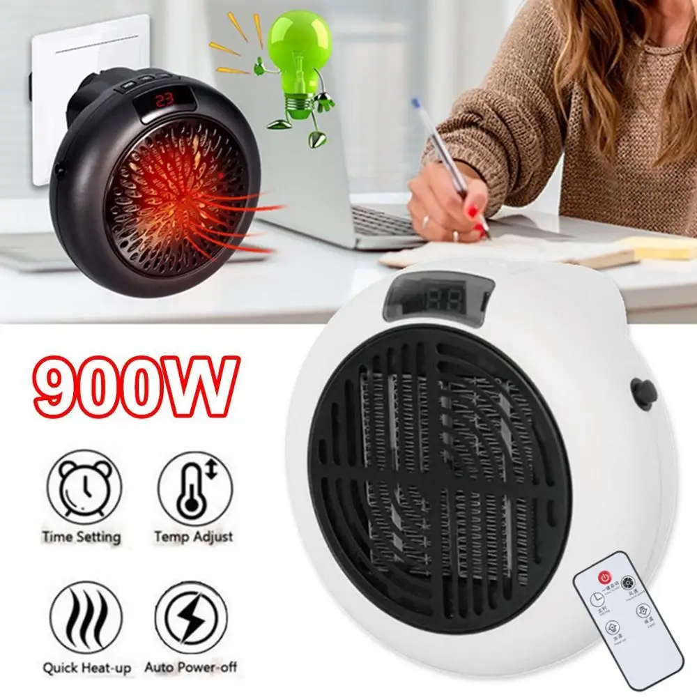 Electric Heater For Home 900w Mini Fan Heater Home Heating Electric Warm Air Fan Office Room Heaters Handy Air Heater Warmer Fan